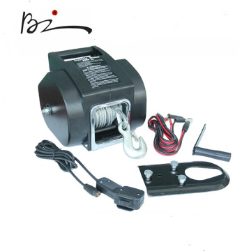 UTV 12V/24V DC Portable Electric Boat Winch with 5000lb Pulling Capacity